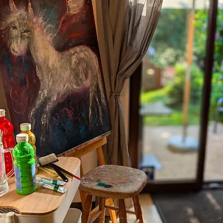 Daire Traumwohnung In Der Galerie, Kunst, Garten, Pool Worpswede